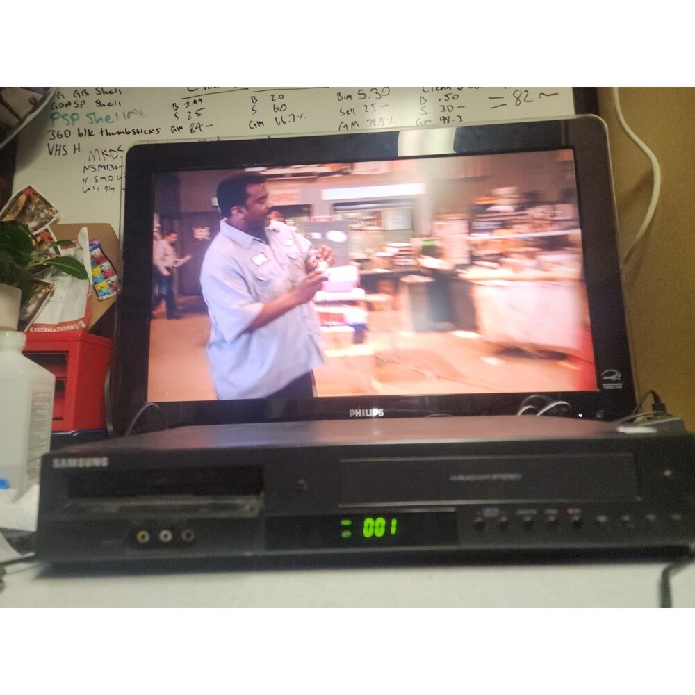 TESTED SAMSUNG DVD-V9800 DVD/ VCR Combo.
